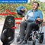 HomyKing Intelligent Folding Electric Wheelchair for Adults Lightweight Portable Wheelchair Waterproof Powerful 500W Motor 12AH,24V Li-Battery (002-Manual Fold)