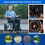 HomyKing Intelligent Folding Electric Wheelchair for Adults Lightweight Portable Wheelchair Waterproof Powerful 500W Motor 12AH,24V Li-Battery (002-Manual Fold)