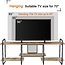 VECELO Industrial Television Stand for 65 Inch TV Entertainment Center/Media Console Table with Open Storage Shelves for Living Room/Bedroom,Grey