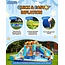 AirMyFun Water Slide Bounce House for Kid and Adult Outdoor Dry or Wet Use with Blower Water Gun Large Splash Pool?