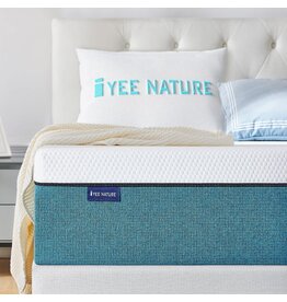 IYEE NATURE King Mattress 12 Inch King Size Memory Foam Mattress Fiberglass Free, Breathable and Supportive, Pressure Relief and Comfortable Rest - Arrives in a Box Mattress King Size 76"*80"*12"