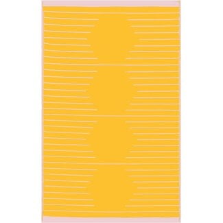 Trava Home Outdoor Rug - Reversible Modern Design,  5'x8' Mango-Pastel Pink Stripe, Easy to Clean, Water Resistant, Durable for Indoor, Patio, and Living Room DÃƒÂ©cor