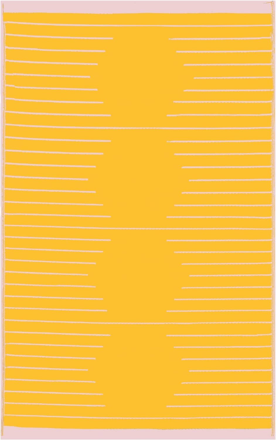 Trava Home Outdoor Rug - Reversible Modern Design, 5x8 Mango