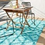 Trava Home Outdoor Rug - Reversible Modern Design, 6'x9' Blue Geometric, Easy to Clean, Water Resistant, Durable for Indoor, Patio, and Living Room DÃƒÂ©cor
