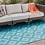 Trava Home Outdoor Rug - Reversible Modern Design, 6'x9' Blue Geometric, Easy to Clean, Water Resistant, Durable for Indoor, Patio, and Living Room DÃƒÂ©cor
