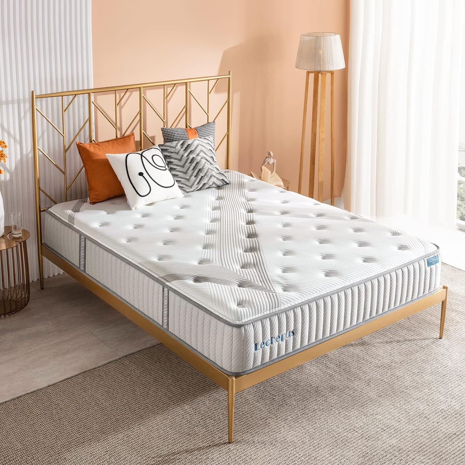 Lechepus Twin XL Size Mattress 10 Inch Hybrid Foam Mattress Bed
