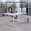 Dripex L Shaped Standing Desk Adjustable Height 63 inch 71 inch, Electric Corner Desk Stand Up Desk for Home Office, Dual Motor Sit Stand Desk with 4 Legs for Super Stability
