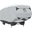 Classic Accessories Over Drive SkyShield Deluxe Water-Repellent 5th Wheel Trailer Cover, Fits 37' - 41'L x 140"H, Model 6T, Universal Camper Cover, Black/Grey/Snow White