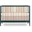 Dream On Me Clover 4-in-1 Modern Island Crib with Rounded Spindles in Olive, Convertible Crib, Mid-Century Meets Modern, Coordinates with The Clover Changing Counter