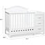 DaVinci Charlie 4-in-1 Convertible Mini Crib and Changer Combo in White, Greenguard Gold Certified