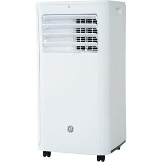 GE 6,100 BTU Portable Air Conditioner for Small Rooms up to 250 sq ft., 3-in-1 with Dehumidify, Fan and Auto Evaporation, Included Window Installation Kit