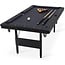GoSports 6 ft Billiards Table - Portable Pool Table - Includes Full Set of Balls, 2 Cue Sticks, Chalk, and Felt Brush