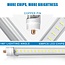 ELEKICO 8FT LED Bulbs, Super Bright 72W 9000lm 5000K, T8 T10 T12 LED Tube Lights, FA8 Single Pin T8 LED Lights, Clear Cover, 8 Foot LED Bulbs to Replace Fluorescent Light Bulbs (Pack of 6)
