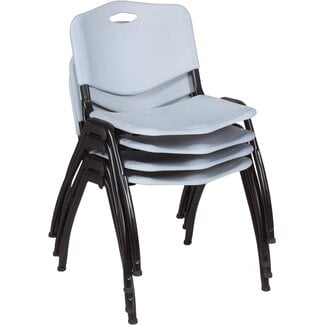 Regency M' Stack Chair (4 Pack), Grey