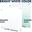Quartet Magnetic Glass Dry Erase White Board, 4' x 4' Whiteboard, Frameless, Brilliance White High Contrast White Glass (G24848W)