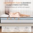 Sweetnight King Mattress in a Box - 12 Inch Pillow Top King Size Mattress, Bamboo and Gel Memory Foam Hybrid Mattress with Individually Pocketed Springs for Support & Comfort Sleep, Siesta Black