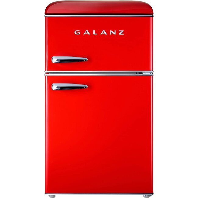 Galanz GLR31TRDER Retro Compact Refrigerator with Freezer Mini Fridge with  Dual Doors, Adjustable Mechanical Thermostat, 3.1 Cu Ft, Red - Amazing  Bargains USA - Buffalo, NY
