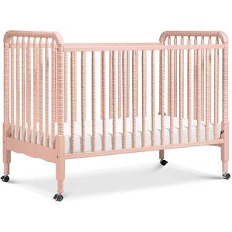 DaVinci Jenny Lind 3-in-1 Convertible Crib in Rich Cherry, Removable Wheels, Greenguard Gold Certified