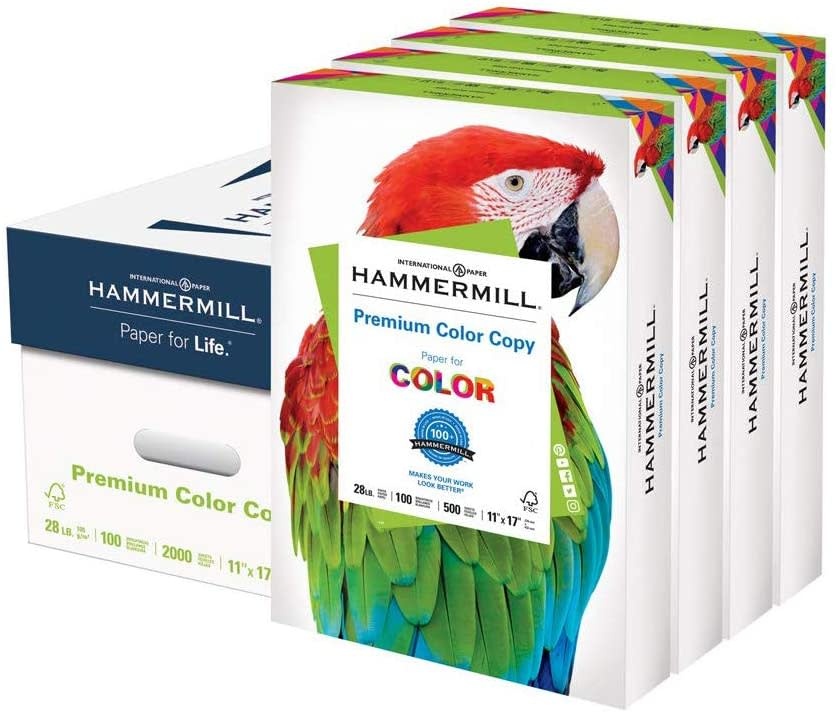 HP Printer Paper | 8.5 x 11 Paper | Premium 28 lb | 1 Ream - 500 Sheets |  100 Bright | Made in USA - FSC Certified | 205200R