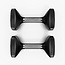 Peloton Dumbbells | Ergonomically Designed Pair of Cast Iron Weights With Urethane Coating and Nonslip Grip, Available in Set of Two - 25 lb