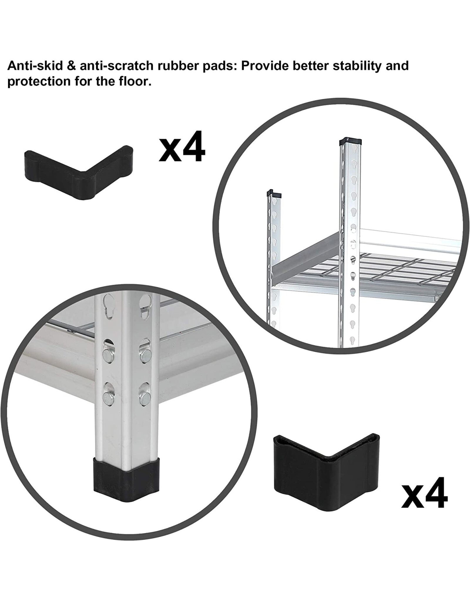 Amazon Basics Heavy Duty Storage Shelving Unit, Double Post, 5 Shelf