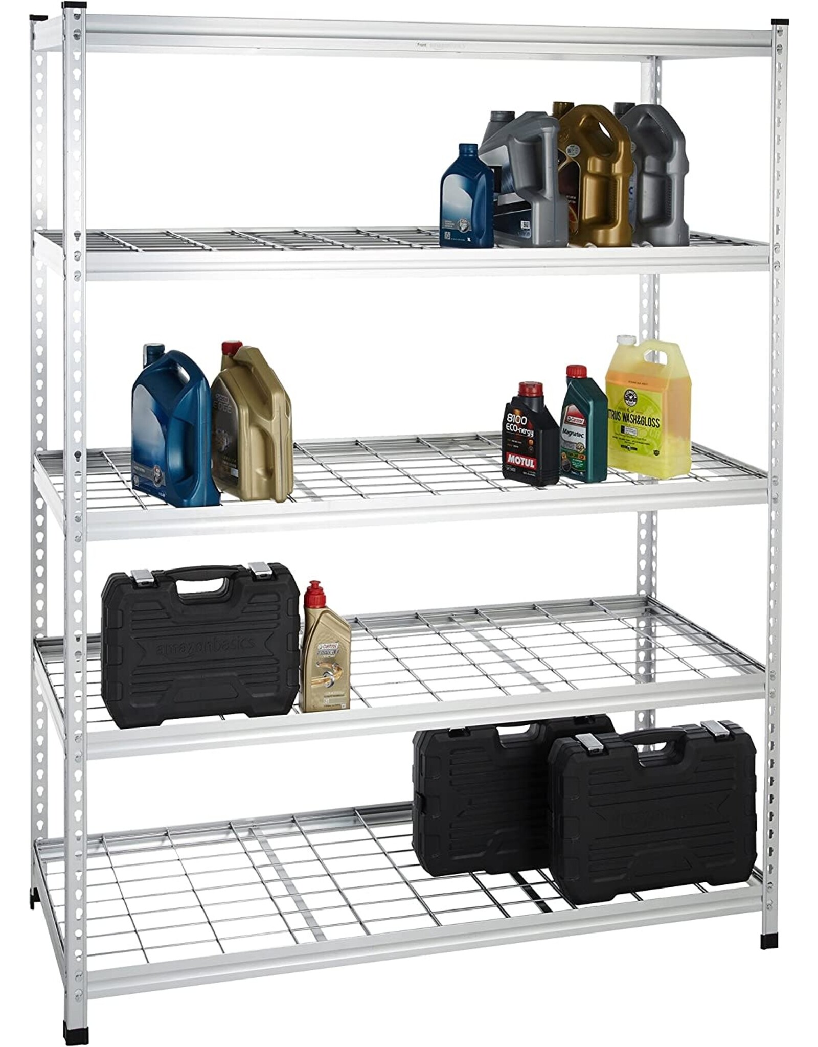 Amazon Basics Heavy Duty Storage Shelving Unit, Double Post, 5 Shelf