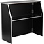 Flash Furniture Amara 4' Black Laminate Foldable Bar - Portable Event Bar