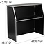 Flash Furniture Amara 4' Black Laminate Foldable Bar - Portable Event Bar