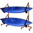RAD Sportz Kayak Storage Rack - Freestanding Kayak Stands with Padded Arms and Adjustable Straps - Holds 2 Canoes, SUP, or Paddleboards (Orange)