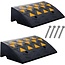 VEVOR Rubber Curb Ramp, 6" Rise Height 2 Pack, Heavy-Duty 33069 lbs/15 T Capacity Threshold Ramps, 19" L x 15" W Driveway Ramps with Stable Grid Structure for Cars, Wheelchairs, Bikes, Motorcycles