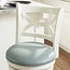Glenda Cream Counter Stool with Blue Faux Leather Seat by Powell