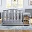 Graco Solano 4-in-1 Convertible Crib with Drawer (Pebble Gray) ? GREENGUARD Gold Certified, Crib with Drawer Combo, Includes Full-Size Nursery Storage Drawer, Converts to Toddler Bed and Full-Size Bed