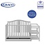 Graco Solano 4-in-1 Convertible Crib with Drawer (Pebble Gray) ? GREENGUARD Gold Certified, Crib with Drawer Combo, Includes Full-Size Nursery Storage Drawer, Converts to Toddler Bed and Full-Size Bed