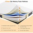 Koorlian King Mattress, 10 Inch Gel Memory Foam Mattress for Cooling Sleep & Pressure Relief, Supportive King Size Mattress in a Box with Breathable Knitted Cover, Motion Isolation, Orange