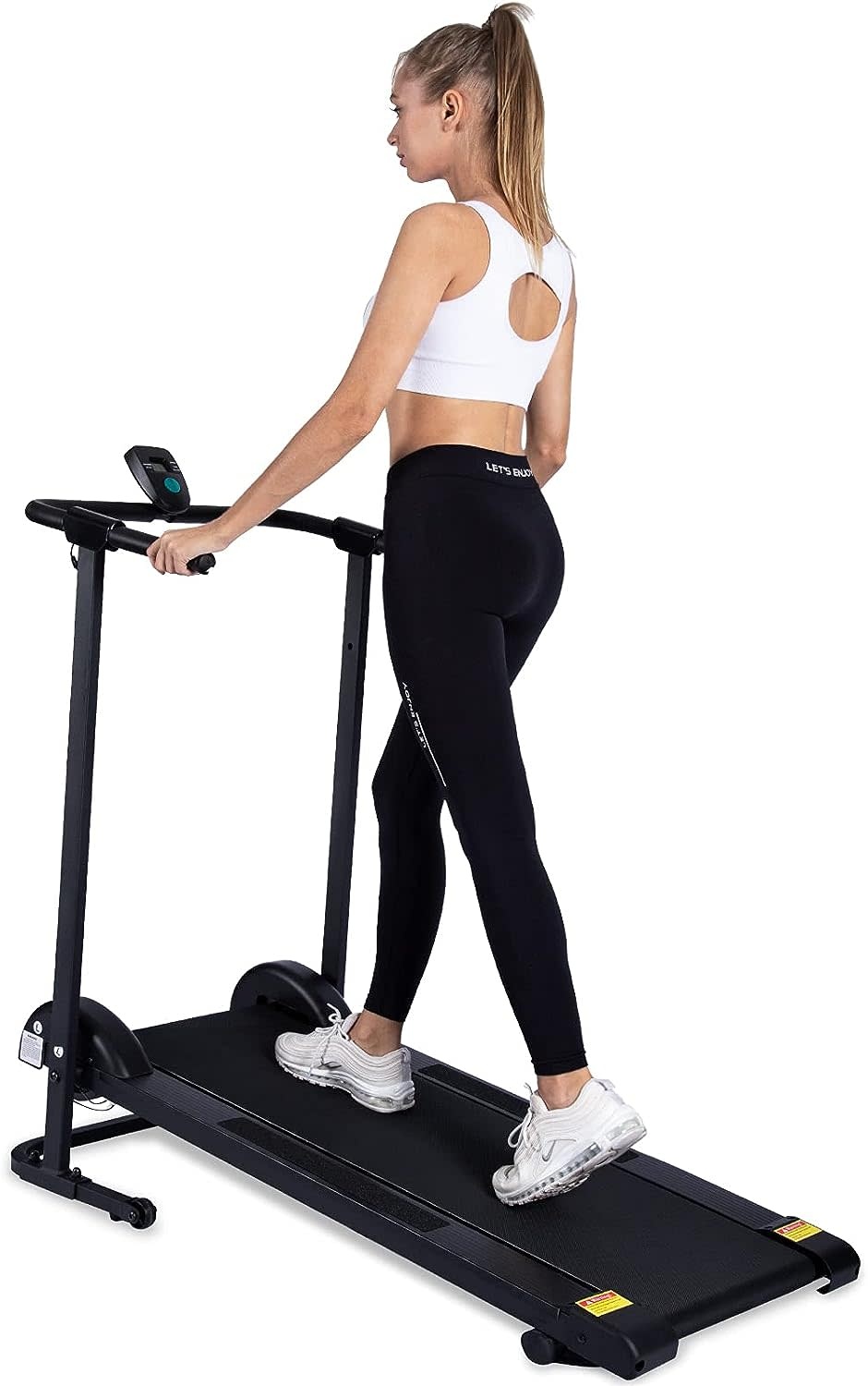 kotia kotia Manual Treadmill Non Electric Treadmill with 10degree Incline Small Foldable Treadmill for Apartment Home Walking Running Mode GHN213
