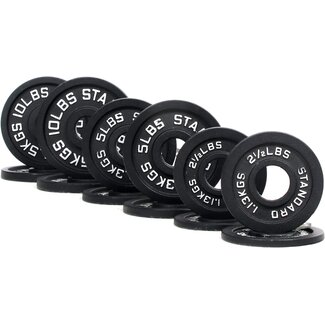 BalanceFrom Cast Iron Plate Weight Plate for Strength Training and  Weightlifting, Olympic or Standard