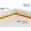 milo Stretched Artist Canvas  48x60 inches  2 Pack  1.5 inch Thick Gallery Profile  15 oz Primed Large Canvases for Painting, Ready to Paint Art Supplies for Acrylic, Oil