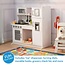 Melissa & Doug Wooden Chef's Pretend Play Toy Kitchen With Ice Cube Dispenser Cloud White - Kids Kitchen Play Set, Play Kitchen For Toddlers And Kids Ages 3+