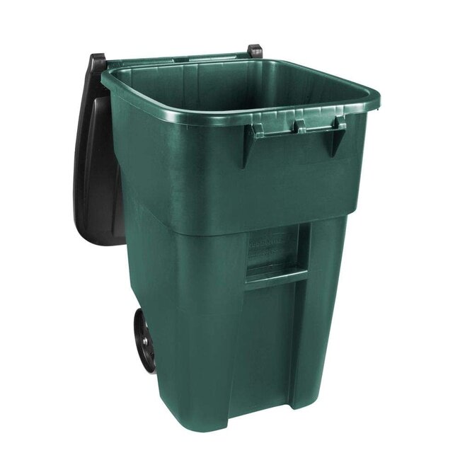 Rubbermaid Brute Rollout Trash Can, 50 GAL, with Wheels, Green - Amazing  Bargains USA - Buffalo, NY