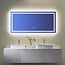 ISTRIPMF 60x28 Inch Bathroom LED Vanity Mirror RGB Color Changing Backlit Bathroom Mirror Shatterproof Dimmable Anti-Fog led Mirror for Bathroom (RGB Multicolor Backlit+Adjustable Front-Lighted)