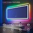 ISTRIPMF 60x28 Inch Bathroom LED Vanity Mirror RGB Color Changing Backlit Bathroom Mirror Shatterproof Dimmable Anti-Fog led Mirror for Bathroom (RGB Multicolor Backlit+Adjustable Front-Lighted)