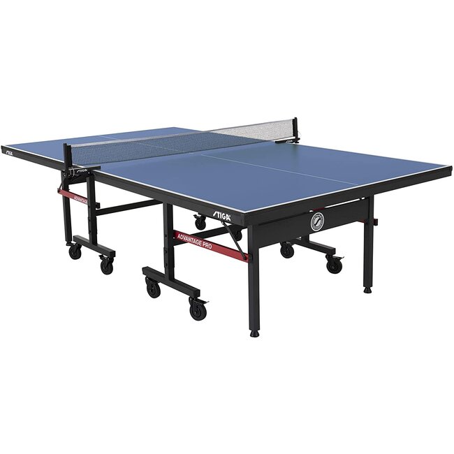 STIGA Advantage Pro Tournament-Quality Indoor Table Tennis Table 95% Preassembled Out of the Box with Professional-Level Net and Post Set