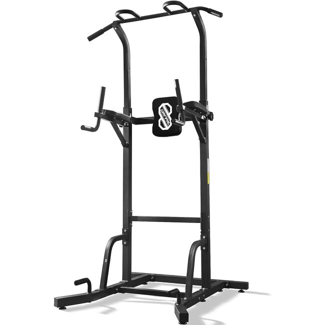 Power Tower Wide Pull Up Station,Workout Dip Station Multi-Function Fitness  Home Gym Equipment Squat Rack