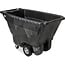 Rubbermaid Commercial Products Tilt Dump Truck, 450 lbs 1/2 Cubic Yard Heavy Load Capacity with Wheels, Trash Recycling Cart, Black