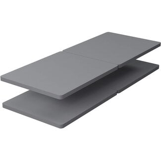 Split Fully Assembled Bunkie Board for Mattress/Bed Support, King Grey