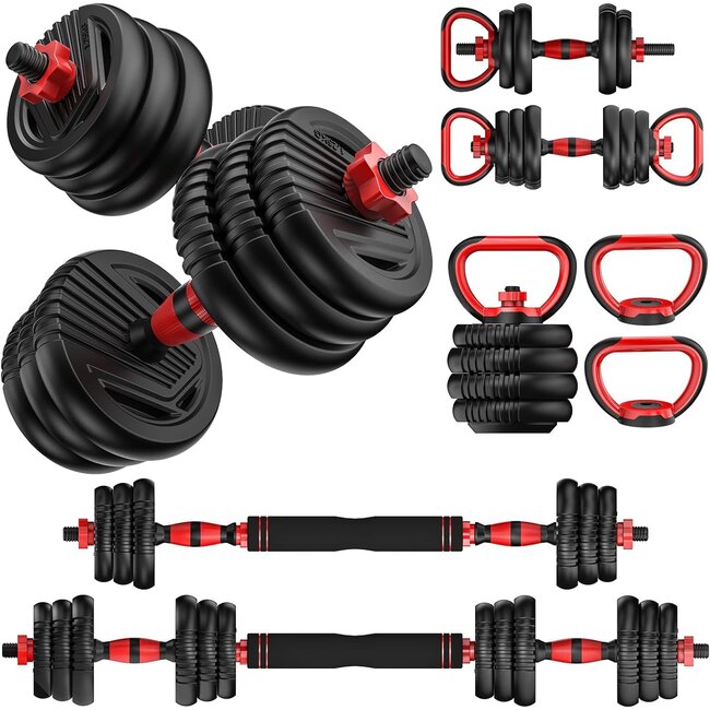 Dumbbell Hand Weight (Sold in Singles) - Neoprene Coated Exercise & Fitness  Dumbbell for Home Gym Equipment Workouts Strength Training Free Weights