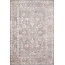 Loloi Skye Collection, SKY-01, Grey / Apricot, 7' x 9', .13" Thick, Oval Area Rug, Soft, Durable, Vintage Inspired, Distressed, Low Pile, Non-Shedding, Easy Clean, Printed, Living Room Rug