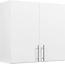 Prepac Elite Functional Wall Mount Shop Cabinet with Adjustable Shelf, Simplistic Tall 2-Door Garage Cabinet 12" D x 32" W x 30" H, White, WEW-3230