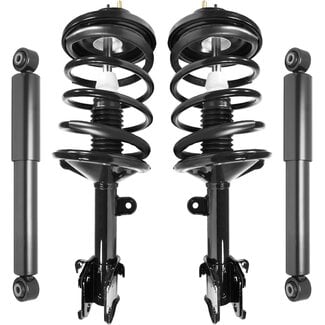 Unity 4-11643-250030-001 Front and Rear 4 Wheel Complete Strut Assembly with Gas Shock Kit