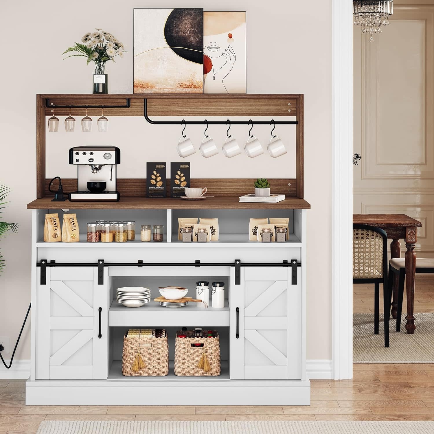 Wine Cabinet / Coffee Bar / Wine Bar / Wine Cabinet / Farmhouse